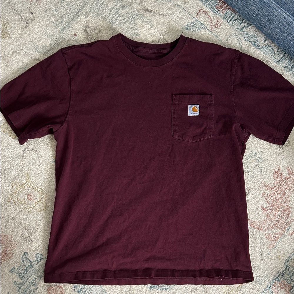 Carhartt Burgundy Pocket Tee